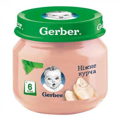 Дитяче пюре Gerber Курча, 80 г (7613033644948)