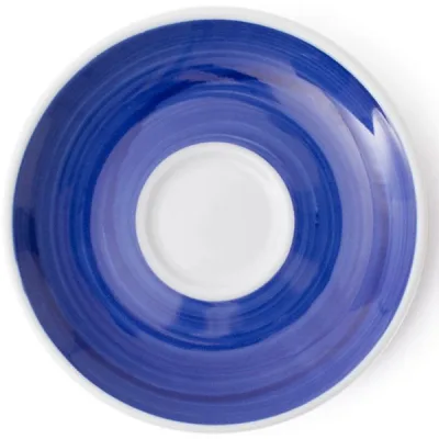 Блюдце Ancap серія Verona Millecolori 12 см Blue для серій "Verona/Torino/Roma Millecolori Hand Painted" (34405)