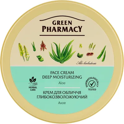 Крем для обличчя Green Pharmacy Алое Глибокозволожувальний 200 мл (4823015907647)