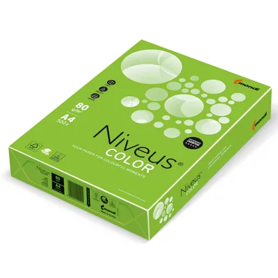 Папір Niveus COLOR intensive Green A4, 80g, 500sh Mondi (A4.80.NVI.MA42.500)