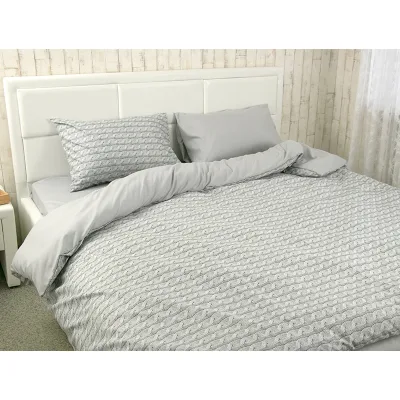 Постільна білизна Руно Grey Braid мікрофайбер євро (Р845.52_Grey Braid)