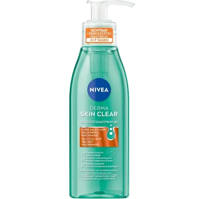 Гель для вмивання Nivea Derma Skin Clear Wash Gel 150 мл (5900017087665)