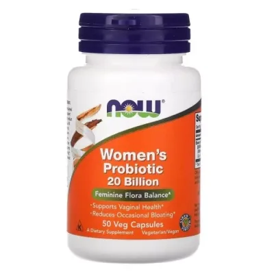Пробіотики Now Foods Пробіотики Для Жінок, 20 млрд КУО, Woman's Probiotic, 20 Billion, Nоw Fo (NOW-02906)