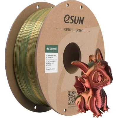 Пластик для 3D-принтера eSUN ePLA-Silk Mystic 1.75мм 1kg GoldRedGreen (EPLA-SILKMYSTIC-P175JRG1)