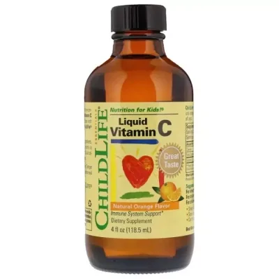 Вітамін ChildLife Рідкий Вітамін С для Дітей, Смак Апельсина, Liquid Vitamin C, 11 (CDL-10200)