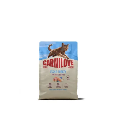 Сухий корм для кішок Carnilove True Fresh Fish & Turkey Sterilised 2 кг (8595602582419)