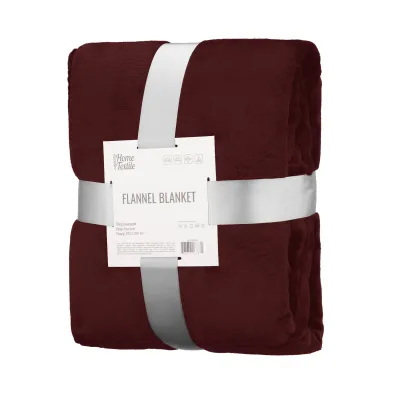 Плед Ardesto Flannel 200х220см, 100% поліестер, бургунді (ART0222SB)