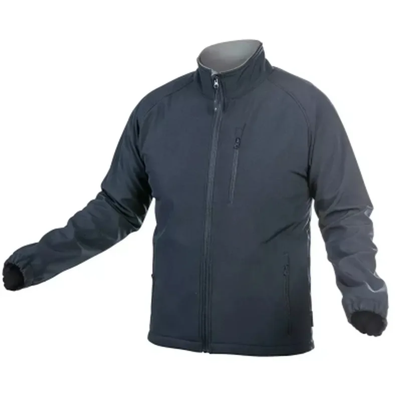 Куртка робоча Hoegert BIESE HT5K255-S SoftShell 96% поліестер/4% еластан темно-синя, S (48) (HT5K255-S)