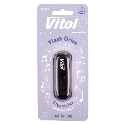 Ароматизатор для автомобіля VITOL Flash Drive Crystal Ice (VFD02)