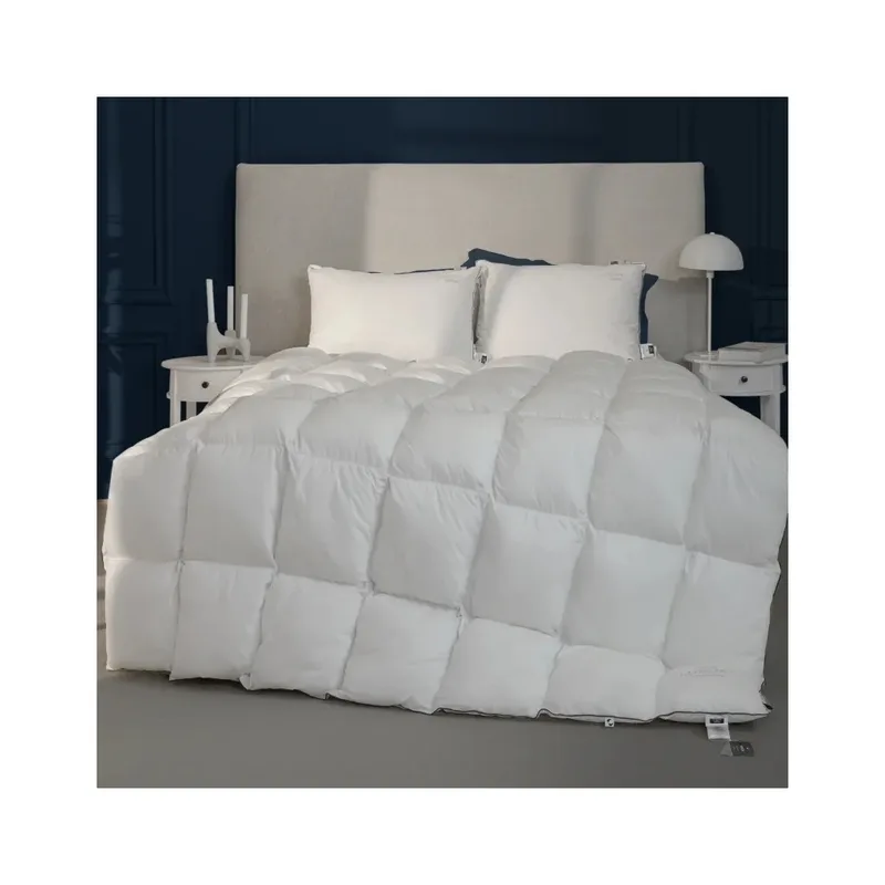 Ковдра MirSon Набір 9592 Luxury Exclusive Ковдра зимова Полуторна 140х205 EcoSilk + Подушка 50х70 (2200010807158)