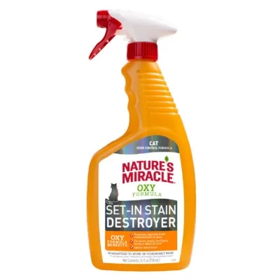 Спрей для тварин 8in1 Nature's Miracle для усунення плям і запахів від котів 709 мл (18065981707)