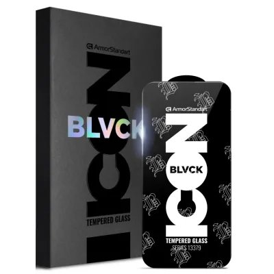 Скло захисне Armorstandart Supreme Black Icon 2.5D Apple iPhone 14 Pro (ARM69295)