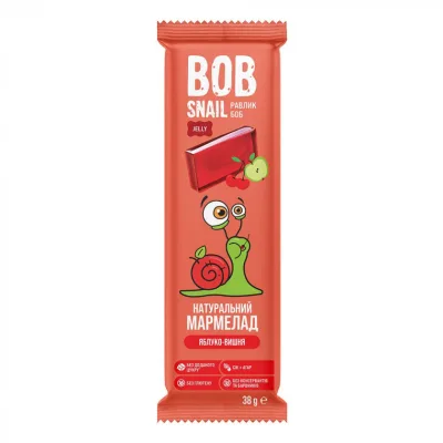 Мармелад Bob Snail Яблуко Вишня 38 г (4820219340072)