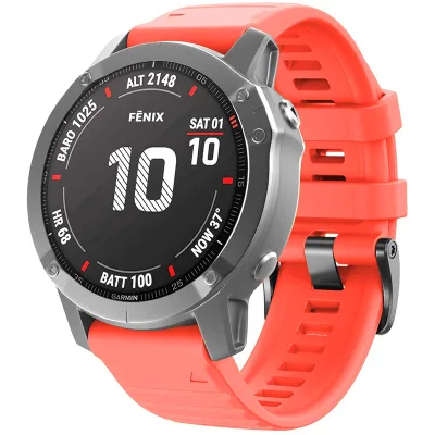 Ремінець до смарт-годинника Armorstandart Silicone для Garmin 22mm Coral Red (ARM87731)