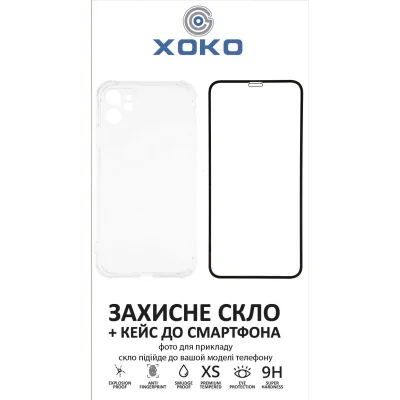 Чохол до мобільного телефона XoKo Ultra Thin Proof + Glass Full Cover Ultra-Thin iPhone 14 Plus Black (XK-CS-ULT-AP-IP14PL)