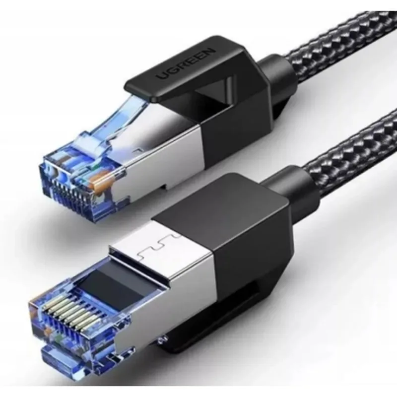 Патч-корд 10м, F/FTP cat 7 RJ-45 black Ugreen (U_11273)