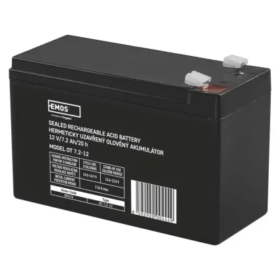 Батарея до ДБЖ EMOS B9674 AGM 12V 7,2Ah fast 6,3mm (B9674)