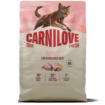 Сухий корм для кішок Carnilove True Fresh Turkey Sterilised 2 кг (8595602582129)