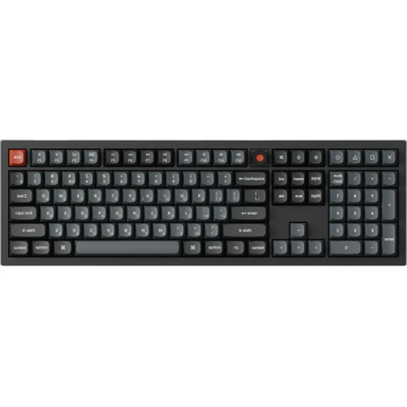 Клавіатура Keychron V6 8K Keychron Super Red Switch RGB USB UA Black (V6W-D1-UA)