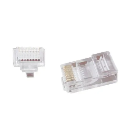 Конектор RJ45 cat.5e UTP 8P8C (наскрізні отв., позолоч. конт.) 100 шт Cablexpert (LC-PTU-01/100)