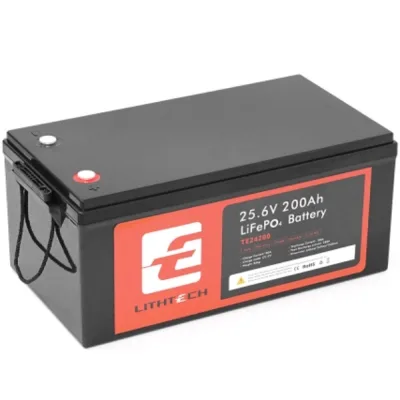 Батарея LiFePo4 LITHTECH 25,6V 200Ah, 5.12k + Bluetooth (TE24200B)