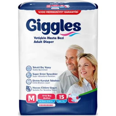 Підгузки для дорослих Giggles Medium 15 шт (8680131204397)