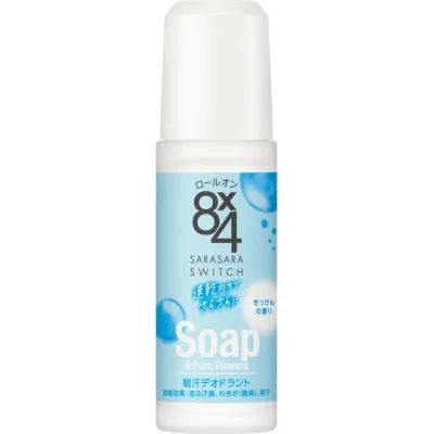 Антиперспірант Kao Biore 8x4 Aroma Switch Deodorant Roll-On Aромат свіжості 45 мл (4901301332332)
