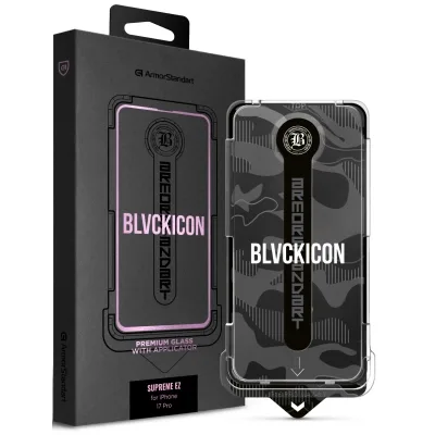 Скло захисне Armorstandart Icon Supreme EZ iPhone 17 Pro Black (ARM86407)