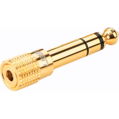 Перехідник 6.5mm M to 3.5mm F gold Ugreen (20503)