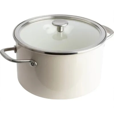 Каструля KitchenAid Steel Core 24 см 6 л мигдалевий крем (CC003269-001)