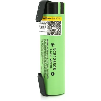Акумулятор 18650 3400mah (3200-3400mah), 3.7V(2.75-4.2V), Green Liitokala (Lii-34B-N)