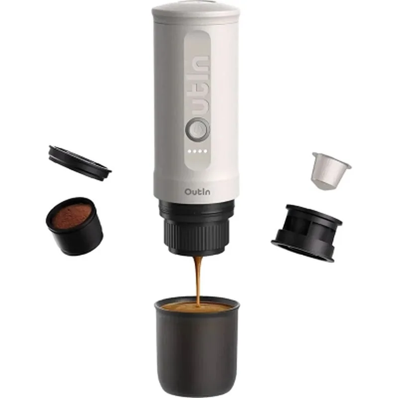 Кавоварка кемпінгова Outin Nano Espresso Machine OTEM-01 Pearl White (OTEM-01-PW)