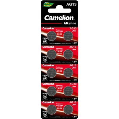 Батарейка AG13 / LR1154 / LR44 / V13GA Alkaline * 10 Camelion (AG13-BP10)