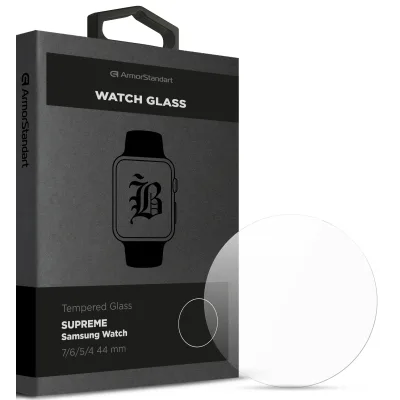 Скло захисне Armorstandart Supreme Black Icon Samsung Watch 7/6/5/4 44 mm (ARM84738)