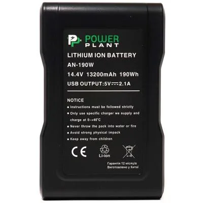 Акумулятор до фото/відео PowerPlant Sony AN-190W, 13200mAh (DV00DV1418)