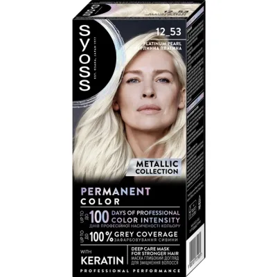 Фарба для волосся Syoss BL Permanent Coloration 12-53 - Перлинна платина (9000101731989)