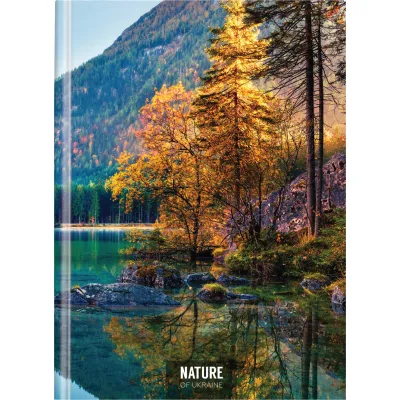 Блокнот Optima Nature of Ukraine: озеро А4, тверда обкл. 96 аркушів, клітинка (O20378-11)