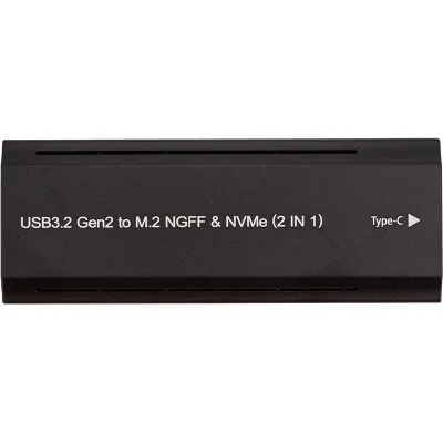 Кишеня зовнішня PowerPlant SSD M.2 PCIe NGFF/NVMe USB3.2, 20Gbps, RGB (HC380527)