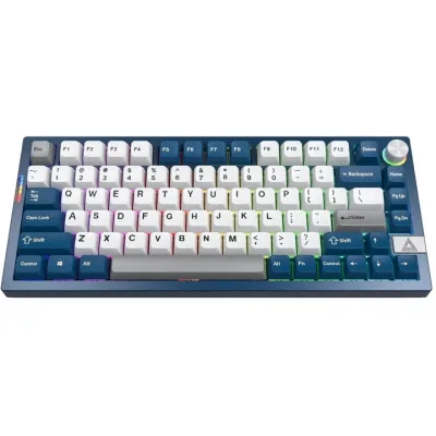 Клавіатура MONTECH MKey Pro Darkness Wireless/Bluetooth UA Blue/White (MKPRO75FB)