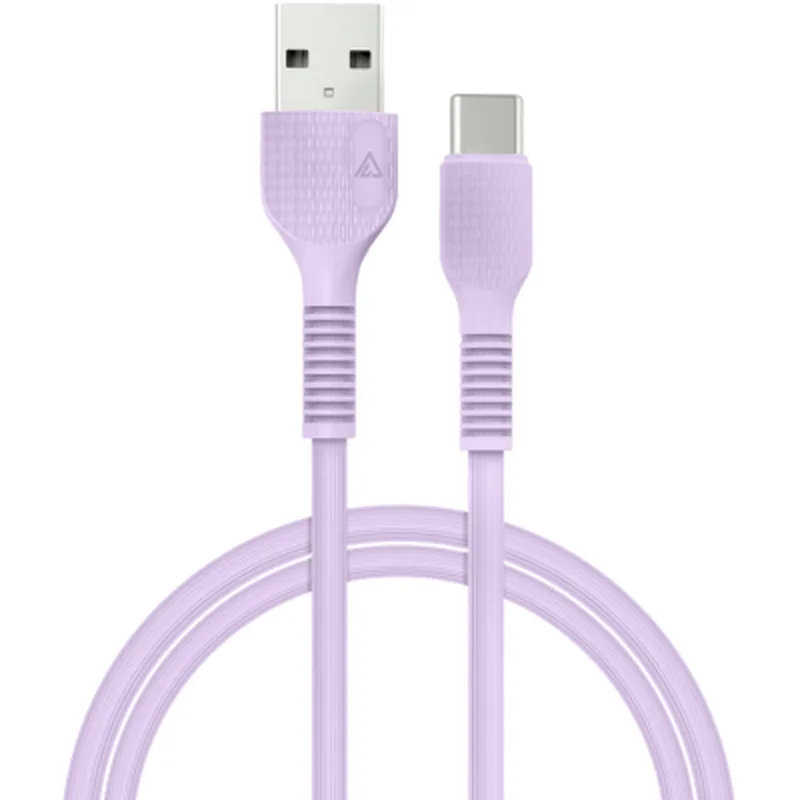 ACCLAB AL-CBCOLOR-T1PP USB-USB Type-C 1.2м Purple (1283126518270)