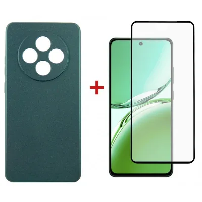 Чохол до мобільного телефона Dengos Soft + glass Oppo Reno 12 F/FS Green (DG-KM-115)