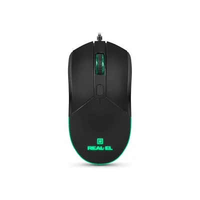 Мишка REAL-EL RM-515 USB Black (EL123200059)