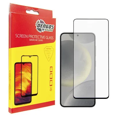 Скло захисне Dengos Full Glue Samsung Galaxy S24 (black) (TGFG-351)