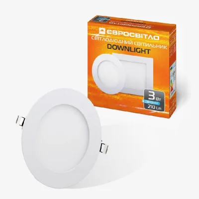 Світильник точковий Євросвітло LED-R-90-3 6400К
