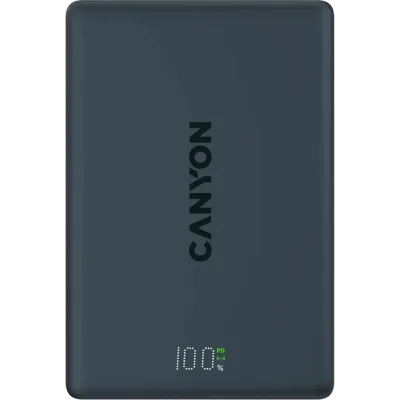 Батарея універсальна Canyon 10000mAh OnPower 511 PD20W Magnetic wireless MagSafe Black (CNS-CPB511B)