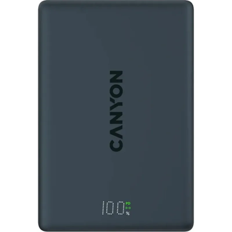 Батарея універсальна Canyon 10000mAh OnPower 511 PD20W Magnetic wireless MagSafe Black (CNS-CPB511B)