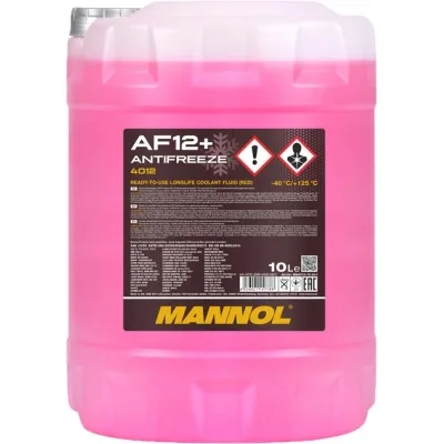 Антифриз Mannol Antifreeze AF 12+ (-40) Longlife чер, 10л (MN4012-10)