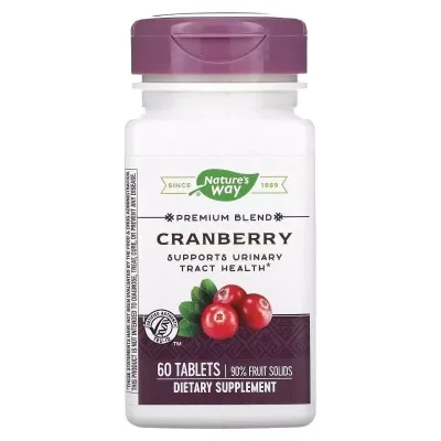 Трави Nature's Way Журавлина, преміум-суміш, 400 мг, Cranberry, Premium Blend, 60 таблеток (NWY-15020)