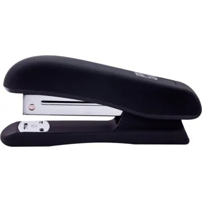 Степлер Buromax RUBBER TOUCH, 20 арк., скоби №24; 26, 127х54х33 мм, чорний (BM.4202-01)