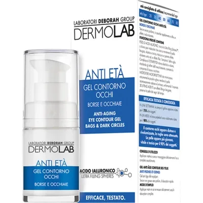 Крем для шкіри навколо очей Dermolab Anti-aging Eye Contoure Gel Bags and Dark Circles 15 мл (8009518247268)